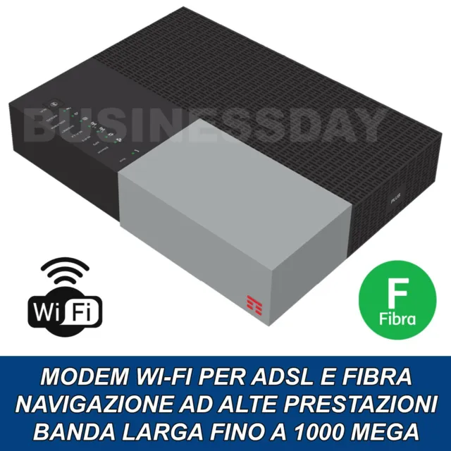 Modem TIM HUB 1000 Mega Router WiFi Wireless Access Point Dual Band ADSL FIBRA