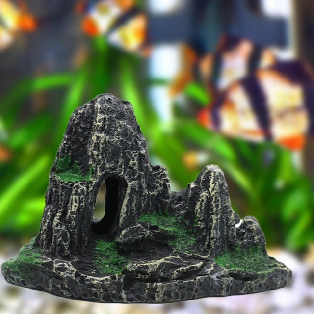 Piedra artificial de resina Rockery Mountain View simulación de tanque de peces roca