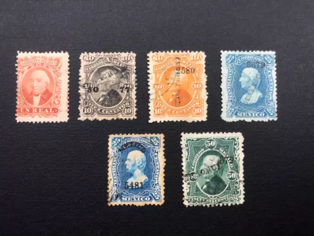 MEXICO stamps 1864 - 1881 Hidalgo / MH , used / X382