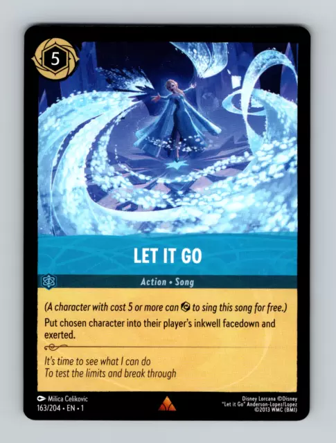 Lorcana Let It Go - 163/204 - Rare  The First Chapter Non-Foil