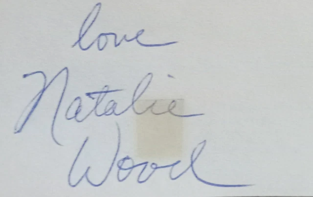NATALIE WOOD Hand-Signed/Autographed Cut;ACTRESS,REBEL WITHOUT A CAUSE,GYPSY NATALIE WOOD Hand-Signed/Autographed Cut;ACTRESS,REBEL WITHOUT A CAUSE,GYPSY