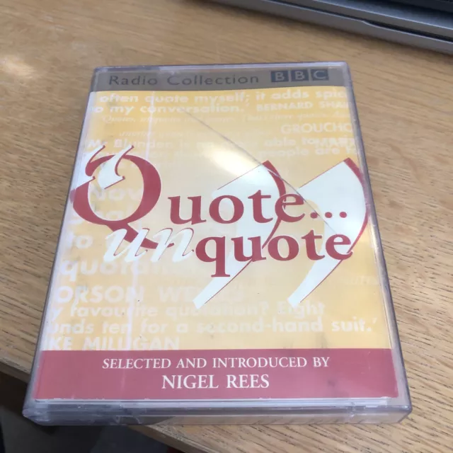 NIgel Rees - Quote UnQuote - Audiobook 2 Cassettes BBC Radio 4 Comedy