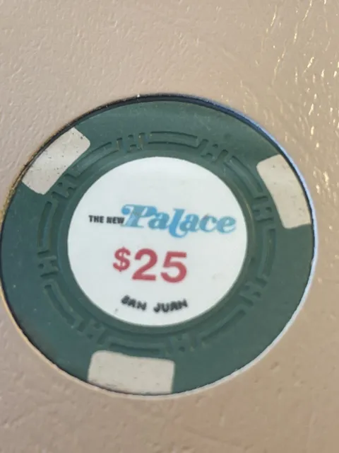 $25 The New Palace San Juan Puerto Rico Casino Chip PAL-25a
