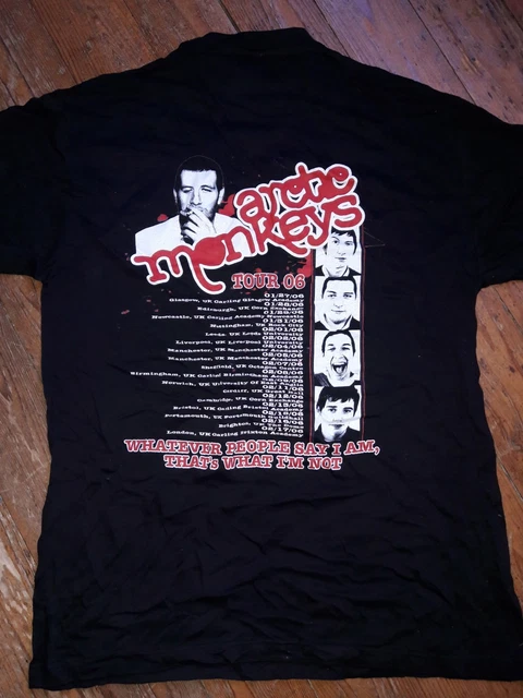 ARCTIC MONKEYS ORIGINAL 2006 Tour Vintage Collectors short-sleeve