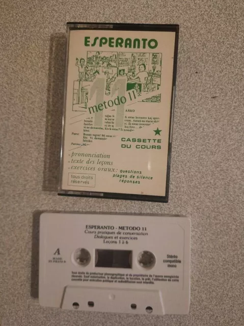 K7 Audio: Método 11 : Cours Esperanto Molto Bon Condizioni