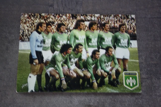 Fanion Vintage AS Saint-Étienne - Finaliste 1977 - Grand Format - Collection Football