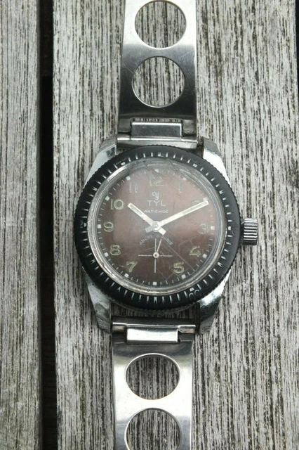 MONTRE PLONG E TYL YEMA Bracelet type ZRC Acier Vintage EUR 29
