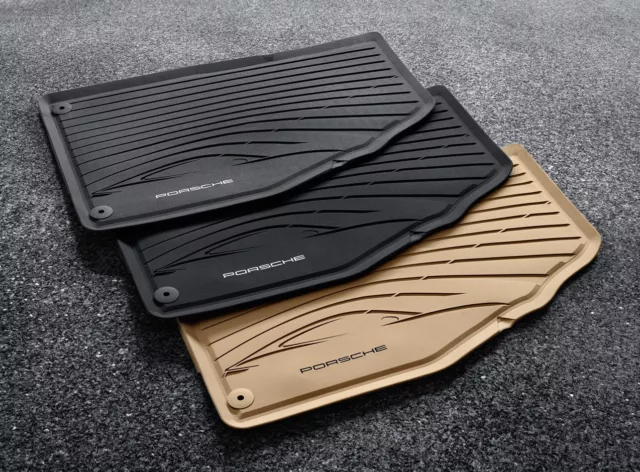 Porsche 982 718 981 Boxster Cayman All Weather Rubber Floor Mats Genuine Porsche