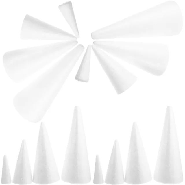 16 piezas Moldes de cono de espuma Pastel Cumpleaños Decoración Navidad Decoración