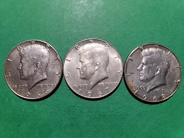 Silver** Kennedy half dollar 40% silver  coin set (LL182)