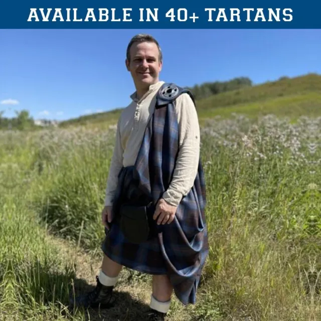 Traditional Tartan Great Kilt 16th Century Scottish Vintage Tartan Great Kilts