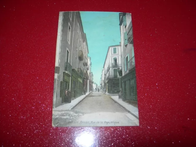 Carte Postale Ancienne   Privas   Ardeche   Rue De La Republique