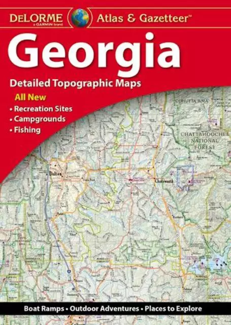 Delorme Atlas & Gazetteer: Georgia by Rand McNally (English) Paperback Book