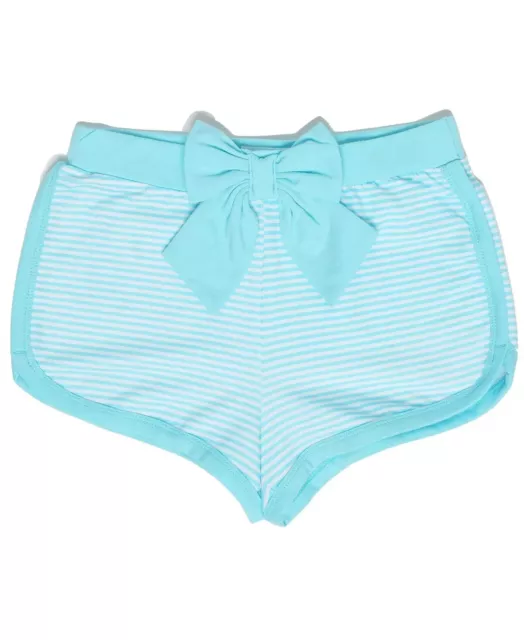 New Epic Threads Little Girls Bow Front Shortie Shorts, Aqua Splash, 5