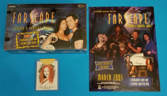 Farscape Season 4 Factory Sealed Trading Card Box, Case Topper-promo flyer combo