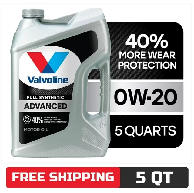 VALVOLINE ADVANCED FULL Synthetic 0W20 Motor Oil 5 QT EUR 38,78