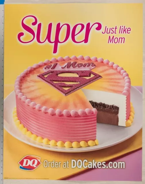 Dairy Queen Poster Super Mom DC Comics 22x28 dq2