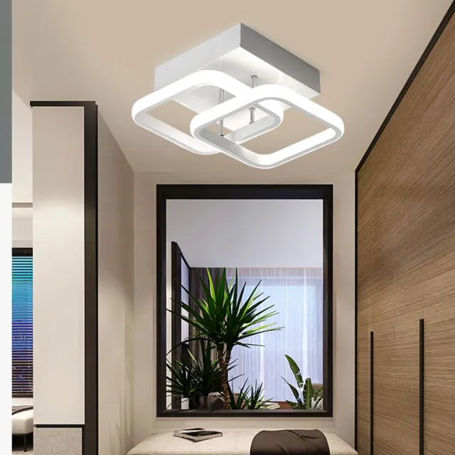 Acrylic LED Ceiling Light Home Lamp Modern Elegant Living Room Bedroom Square US