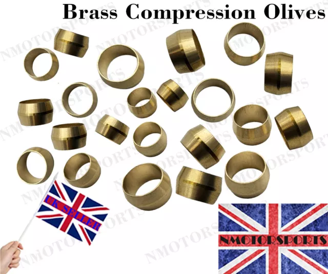 Brass Compression Olive 4mm OD (Pack of 10 Olives)