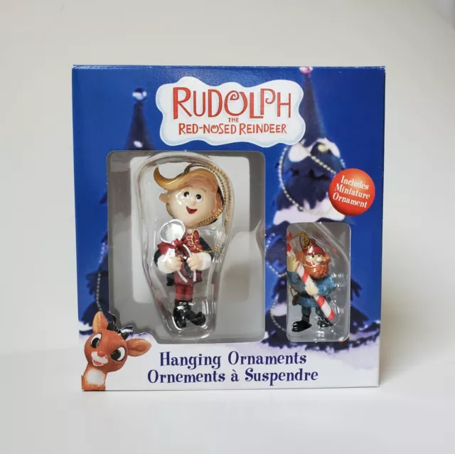 Enesco Rudolph The Red Nosed Reindeer Hermey Dentist Mini Yukon Ornaments W/ Box