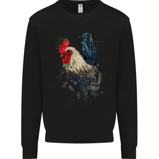 A Chicken Watercolour Mens Sweatshirt Jumper