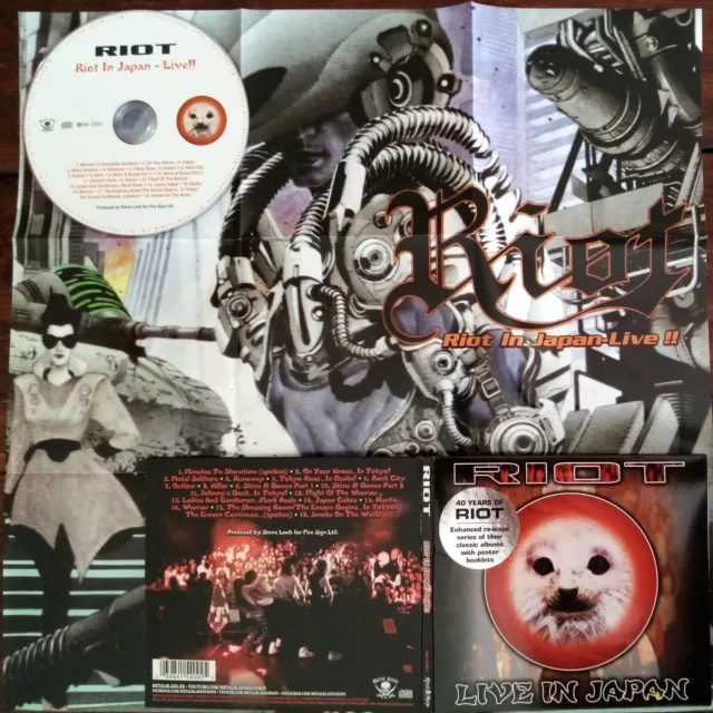 Riot - Live In Japan 1992 40 Years Of Digi Cd Metal Blade Tony Moore Privilege