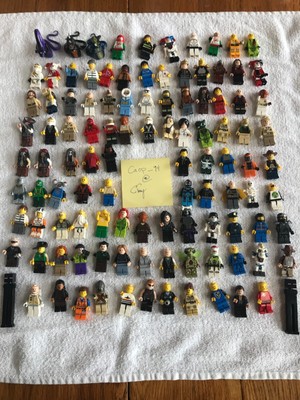 huge lot of lego minifigures
