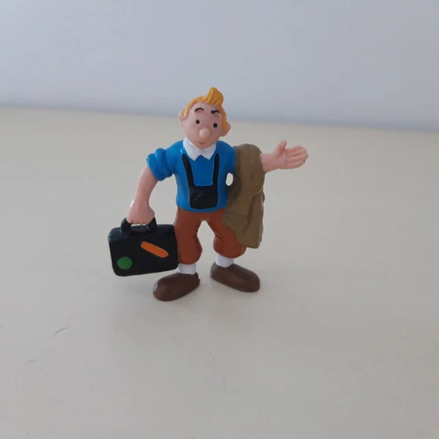 Lot Figurines Tintin Schleich – Année 1985, PVC (bon état, Sans Boîte)