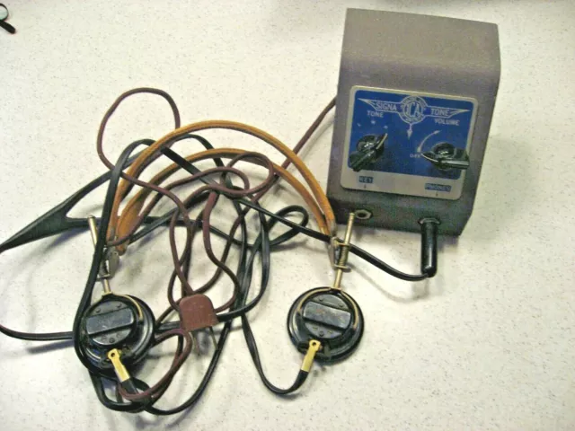 Vtg Insuline Corp of America (ICA) Signa Tone Box with Headphones Untested AS IS