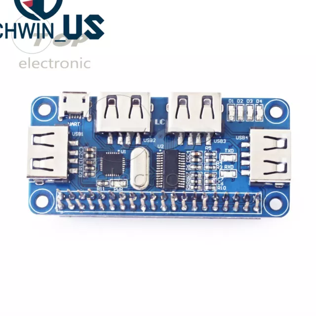 4 Port USB HUB HAT Expansion Board for Raspberry Pi 3 Model B /Zero V1,3/Zero W