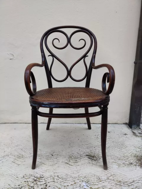 Poltrona Kohn o Thonet nr 4 del 1870 circa, prima versione