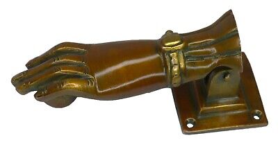 Lady Hand Shape Victorian Antique Style Door Bell Handcrafted Brass Door Knocker 3