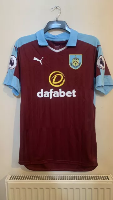 Burnley FC Andre graues Streichholz getragen signiertes Shirt vom Club ungewaschen