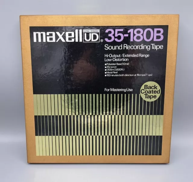 Maxell UD 35-180B, Tonband NAB, Aluminium Spule, 26,5 cm, Sound Recording Tape