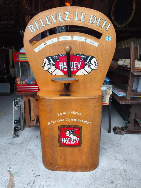 Ancienne Roulette Foraine Chromée Vers 1900 - Jeu De Bar Vintage Et Machine à Sous D'art Forain