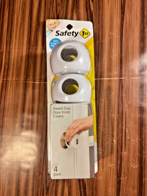 Safety 1st Parent Grip Door Knob Covers 4 Pack White HS326 Safe Kids Dorel NEW