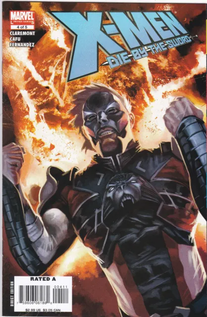 X-Men: Die by the Sword #4 of 5,(2007-2008) Marvel Comics,Chris Claremont