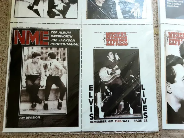 NME music magazine Covers POSTCARDS 1991 New Musical Express CLASH JOY DIVISION 3