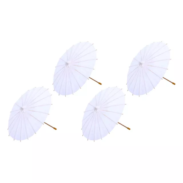 4 Pcs Malen Öl Papier Regenschirm Spielzeug Für Kinder Leer