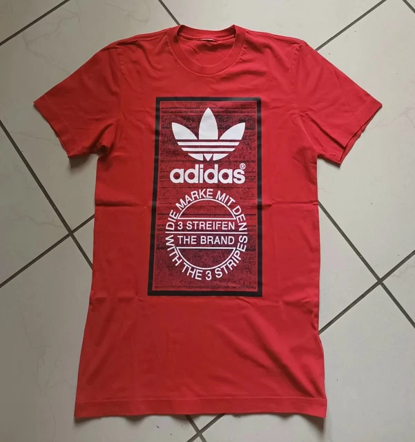 ADIDAS 90'S VINTAGE T-SHIRT TREFOIL streetwear hip-HOP sport ANNI 90