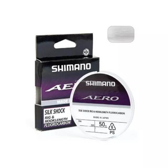 NOVITA' MONOFILO SHIMANO AERO SILK SHOCK 100% FLUOROCARBON 50mt  AGONISMO O MARE