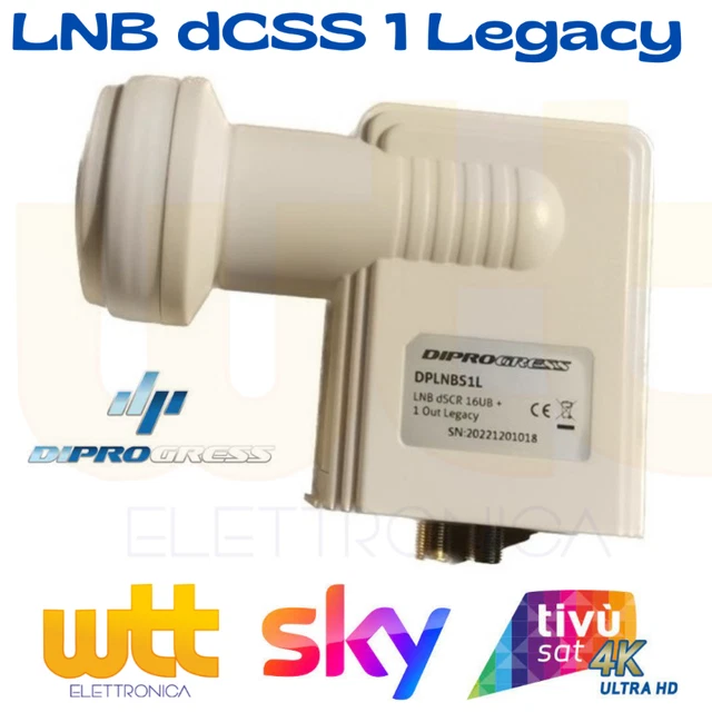 LNB DCSS SCR ILLUMINATORE OCCHIO CONVERTITORE 16UB SINGOLA USCITA - Foto 5
