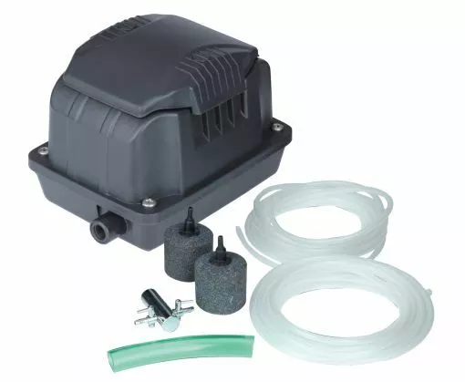 Bermuda Breeze Air Pump Kit 10 20 30 40 lpm Air Stones Hose Oxygen Fish Koi Pond