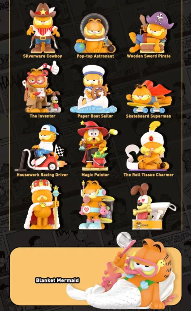 Garfield Day Dream Series Confirmed POP MART Blind Box Figure Garfield Odie 2