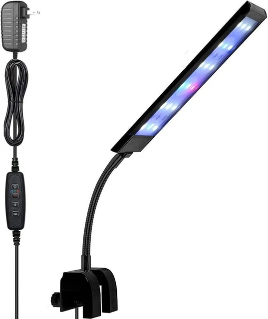 Aquarium Light LED Fish Tank Clip Plant RGB Clamp Fish New Lighting Timer Dimmer
