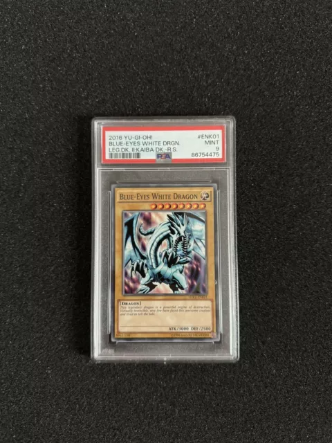 Yu-Gi-Oh! Blue-Eyes White Dragon - 2016 - ENK01 - PSA 9