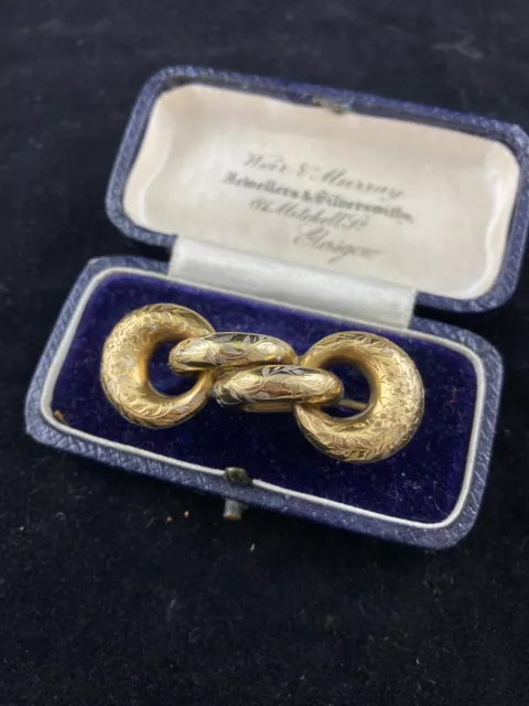 Antique Victorian “love knot” pin gold filled late 1800s