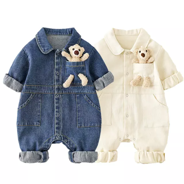 Tuta neonato neonato abbigliamento bambino orso cotone body tute per ragazzo bambina