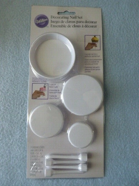 Juego de uñas con flores decorativas Wilton ~ NUEVO