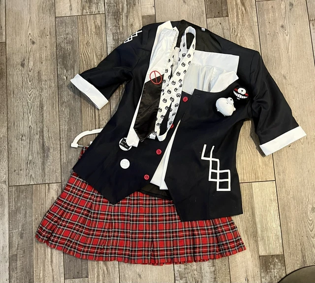 Danganronpa Junko Enoshima Cosplay Costume and Wig Size L